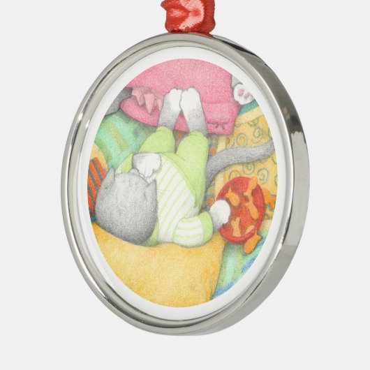 GOLDFISH CRACKERS KAT Premium Rond Ornament (Links)