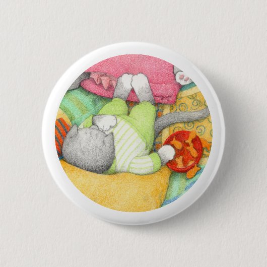 GOLDFISH CRACKERS KAT Ronde Button (Voorkant)