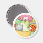 GOLDFISH CRACKERS KITTY Round Magnet (Recto/Verso)