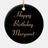 Goldfish Custom Birthday Keramisch Ornament (Achterkant)