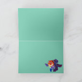 Goldfish design "get soon soon" wenskaart kaart (Binnen)