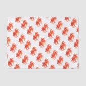 Goldfish design. Helder element. Tissuepapier (Voorkant)