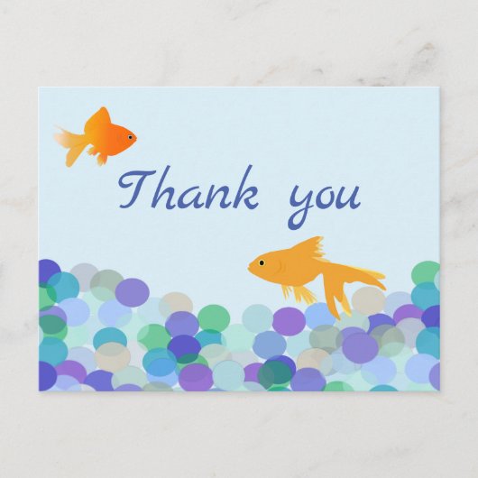 Goldfish Hartelijk dank, Briefkaart (Voorkant)