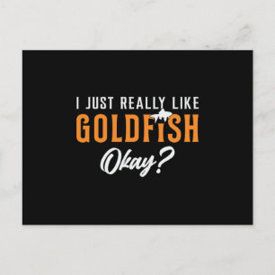 Goldfish Ik hou echt van goudvis Briefkaart