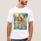 Goldfish in Tranquil Waters 240824AREF111 - Waterc T-shirt (Voorkant)