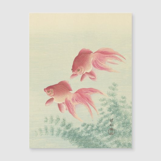 Goldfish  Japanse Woodblock Print (Voorkant)