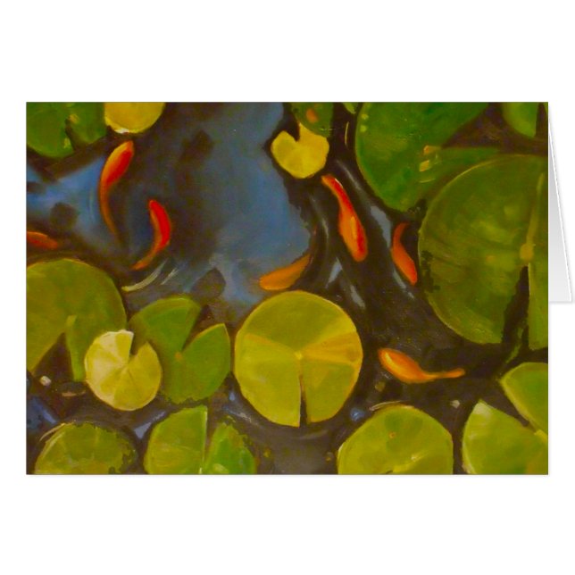 Goldfish Koi Pond Water Lilies (Voorkant Horizontaal)