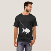 Goldfish on a Leash Fish Pet Aquarium Animal Zoo C T-shirt (Voorkant volledig)