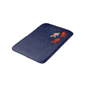 Goldfish op Seigaiha Pattern Badmat (Gekanteld)
