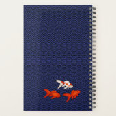 Goldfish op Seigaiha Pattern  Japans Planner (Achterkant)