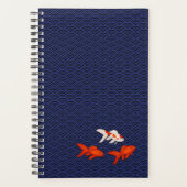 Goldfish op Seigaiha Pattern  Japans Planner (Voorkant)