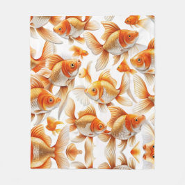 Goldfish Pattern Sierkussen en fleece deken