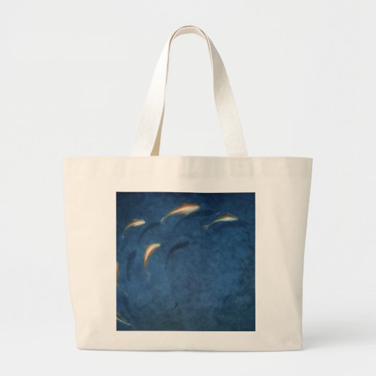 Goldfish Pool Grote Tote Bag (Voorkant)