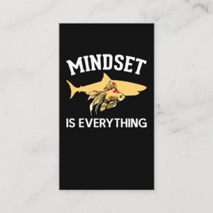 Goldfish Shark Mindset Motivation Visitekaartje