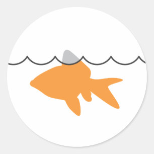 Goldfish Shark Sticker