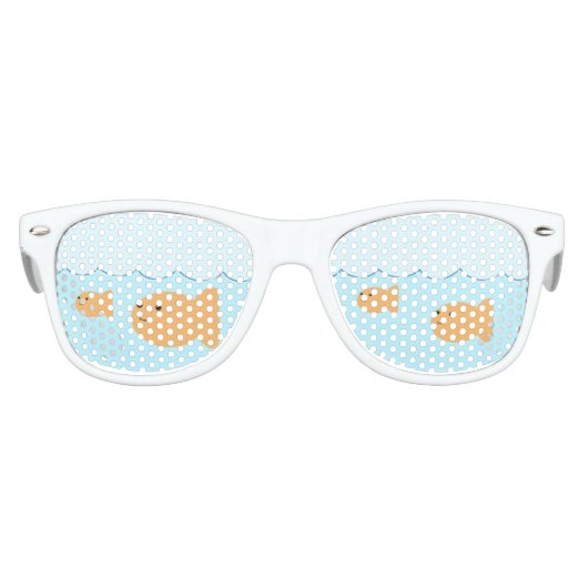 Goldfish verjaardagsfeestje zonnebril gunst (Voorkant)