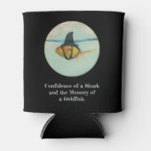 Goldfish with a Shark Fin Confetti Blikjeskoeler (Voorkant)