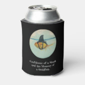 Goldfish with a Shark Fin Confetti Blikjeskoeler (Blikje Achterkant)