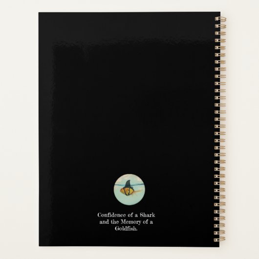 Goldfish with a Shark Fin Planner (Achterkant)