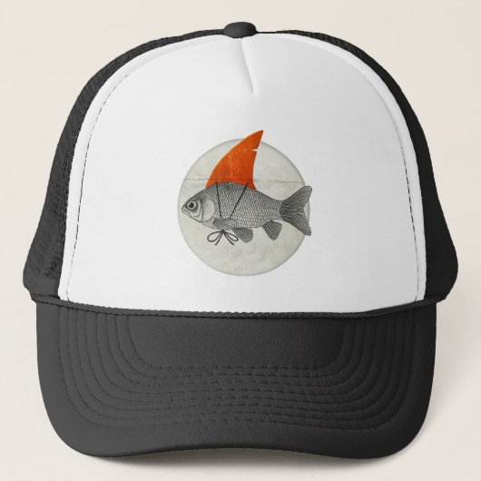 Goldfish with a Shark Fin Trucker Pet (Voorkant)