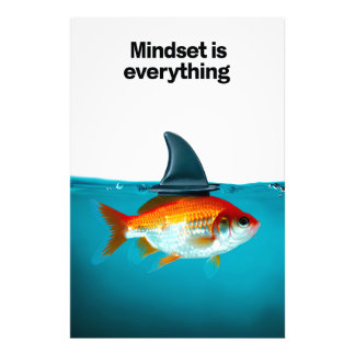 Goldfish with Shark Fin Foto Afdruk