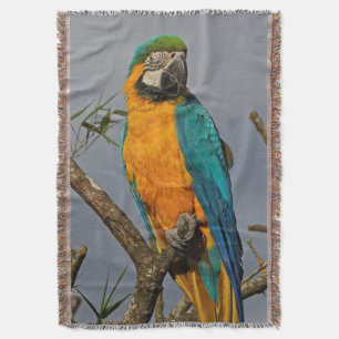 Goldie Blue Throw Blanket Deken