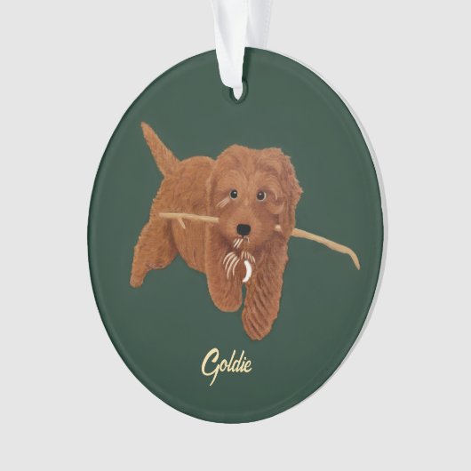 Goldie Doodle Ornament (voorkant)