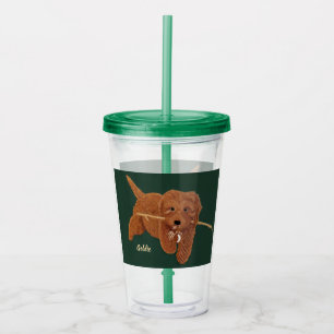 Goldie Golden Doodle Acryl Drinkbeker