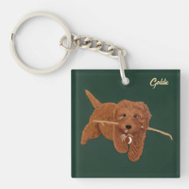 Goldie Golden Doodle Sleutelhanger
