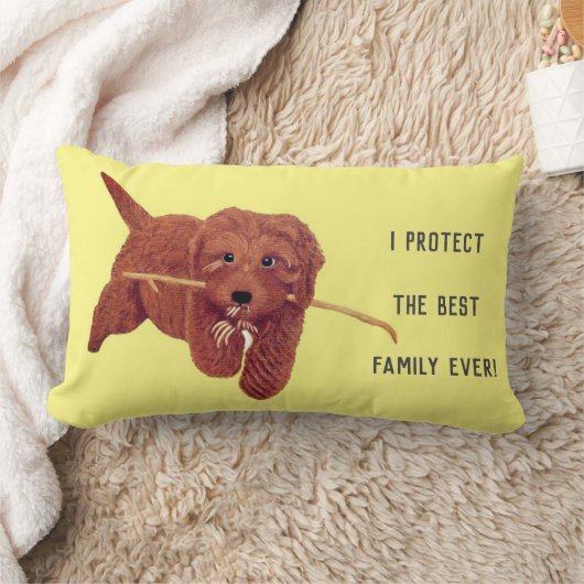 Goldie Golden Doodle Throw Pillow Kussen (Deken)