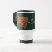 Goldie Golden Doodle Travel Mug (Devant gauche)