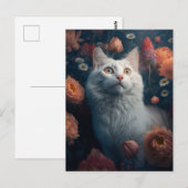 Goldie la carte postale turque Angora Cat (Devant / Derrière)