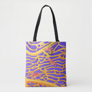 Goldies de mer sur le Sac fourre-tout bleu tout-en