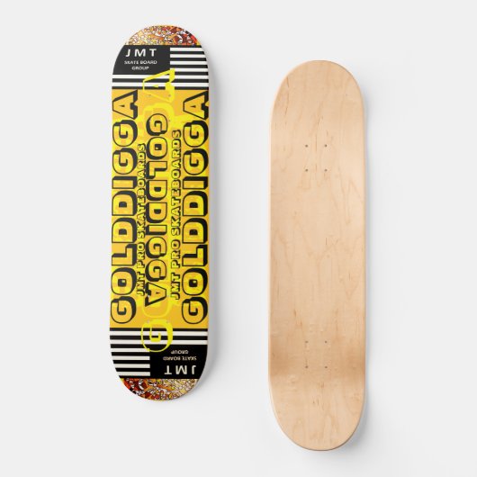 GOLDIGGA. Skateboard (Voorkant)