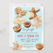 Goldilocks  Birthday Invitation (Devant)