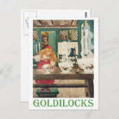 Goldilocks en de drie Beren Briefkaart (Voorkant / Achterkant)