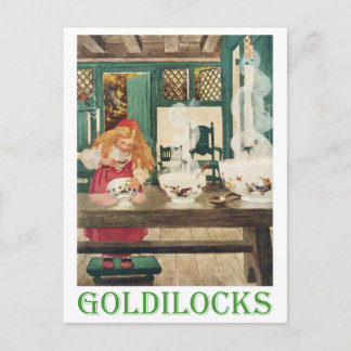 Goldilocks en de drie Beren Briefkaart