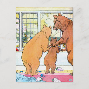 Goldilocks en de drie Beren Briefkaart