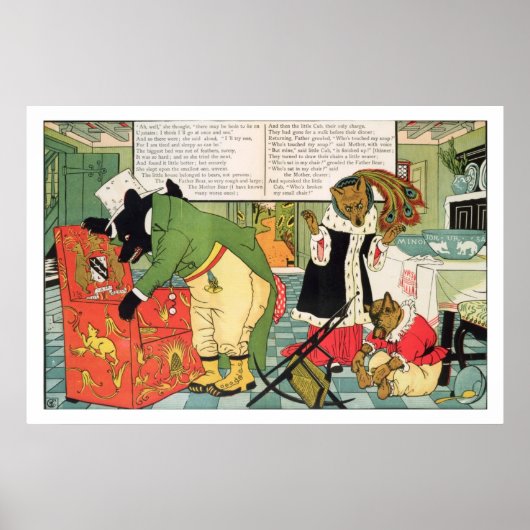 Goldilocks en de drie Beren Poster (Voorkant)