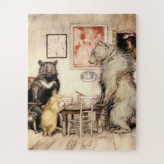 Goldilocks en de drie Beren van Arthur Rackham Legpuzzel (Verticaal)