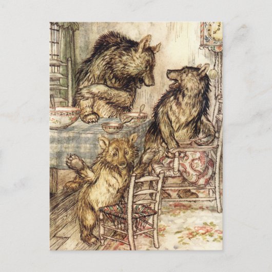 Goldilocks et la carte postale des trois ours (Devant)