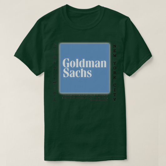 Goldman Sachs T-shirt (Design voorkant)