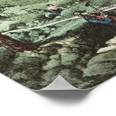 Goldmining in Californië, 1871 Poster (Hoek)