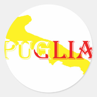 Goldshirt-Puglia-.png Ronde Sticker