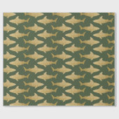 Goldtone Shark Wrapping Paper Cadeaupapier (Vlak)