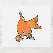 Goldvis Bier Etiket (Enkel label)