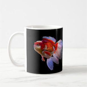 Goldvis met zwarte achtergrond koffiemok