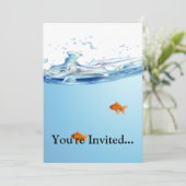 Goldvis onder aquarium kaart (Staand voorkant)