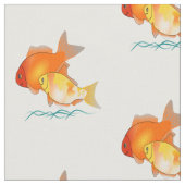 Goldvis Print Design fabric Stof (Close Up)