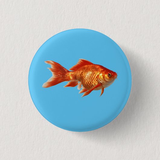 Goldvis Ronde Button 3,2 Cm (Voorkant)